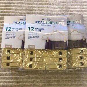 11 packs of Real Simple Hanger Clips